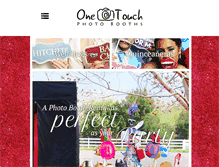 Tablet Screenshot of onetouchphotoboothrental.com